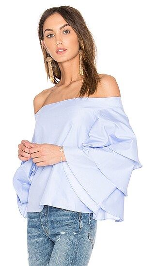 Endless Rose Three Layers Top in Dusty Blue | Revolve Clothing