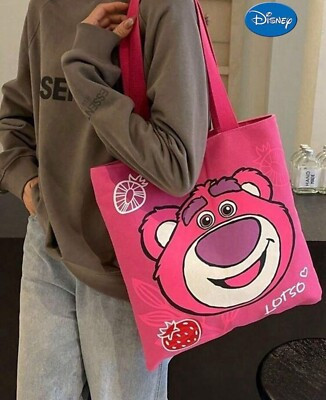 New DISNEY Toy Story LOTSO Canvas Bag PINK Purse Handbag BEAR Shoulder Bag | eBay | eBay US