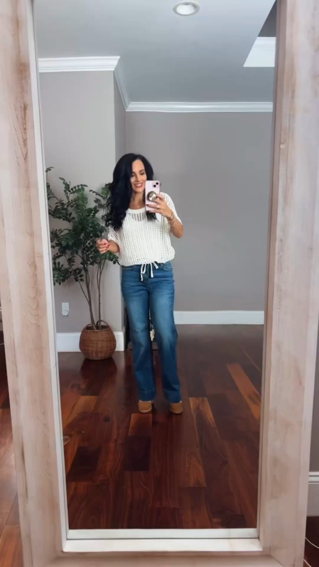 Amazon drawstring jeans with an open knit sweater


#LTKOver40 #LTKootd #LTKSaleAlert