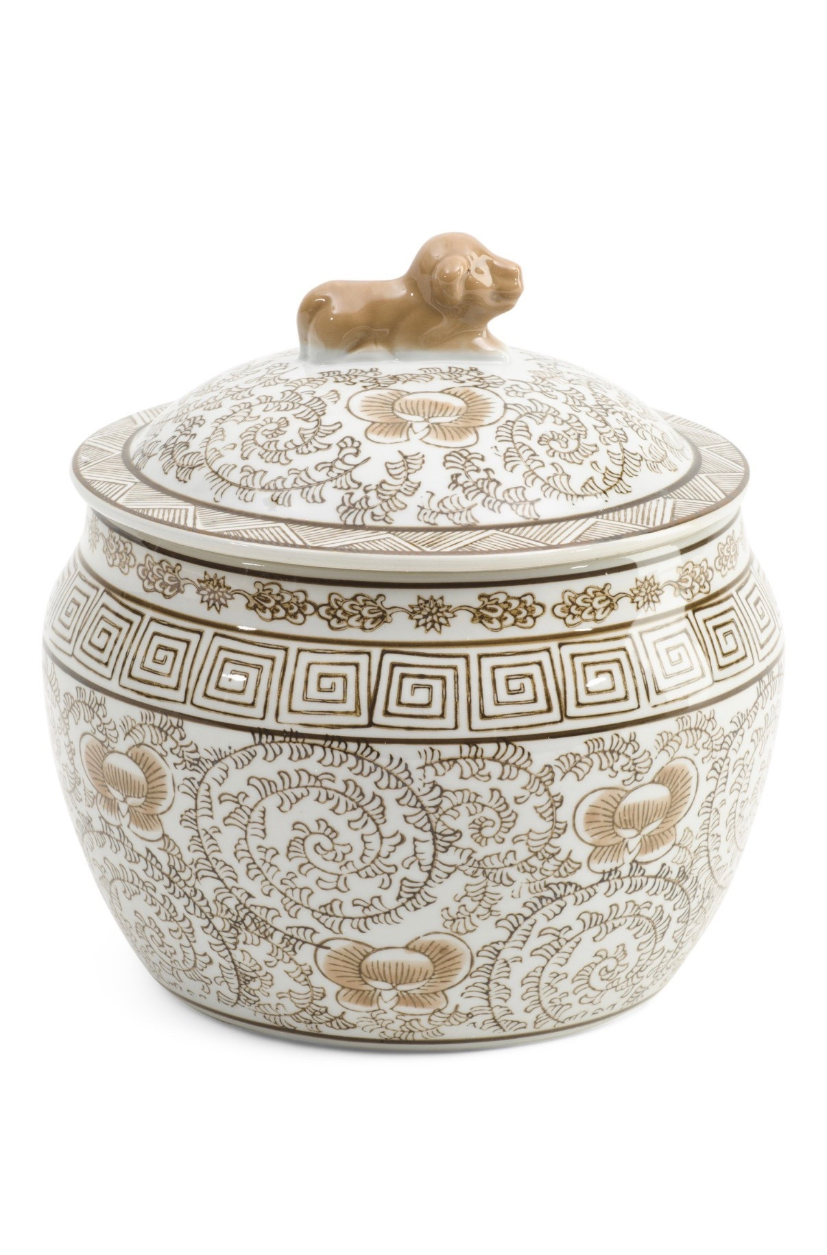 $24 Ming jar in brown 🤍 I have this lidded jar in blue and love it! 