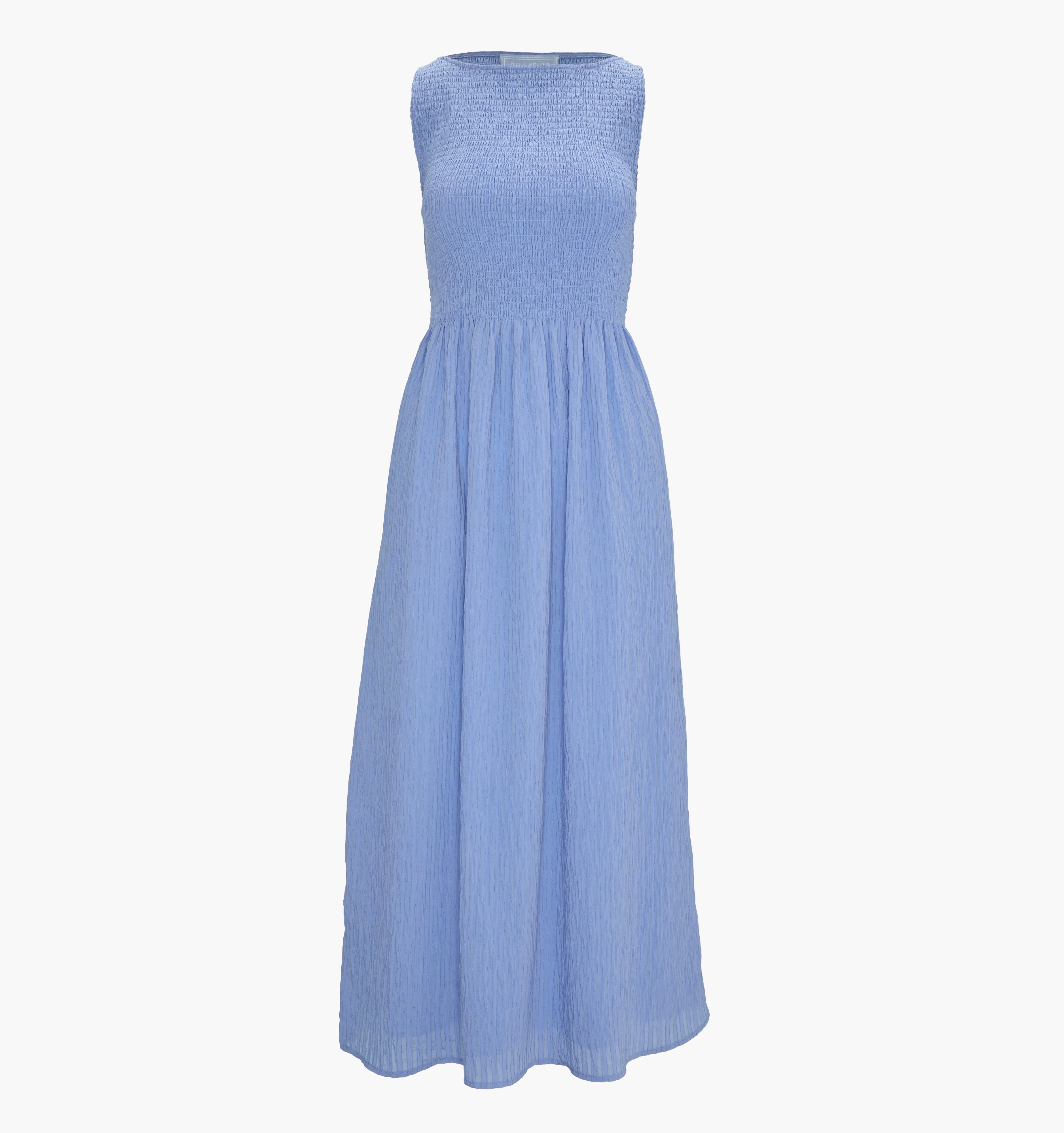 The Cosima Nap Dress | Bluebird Tonal Seersucker / XXL | ® | Hill House Home | Hill House Home US