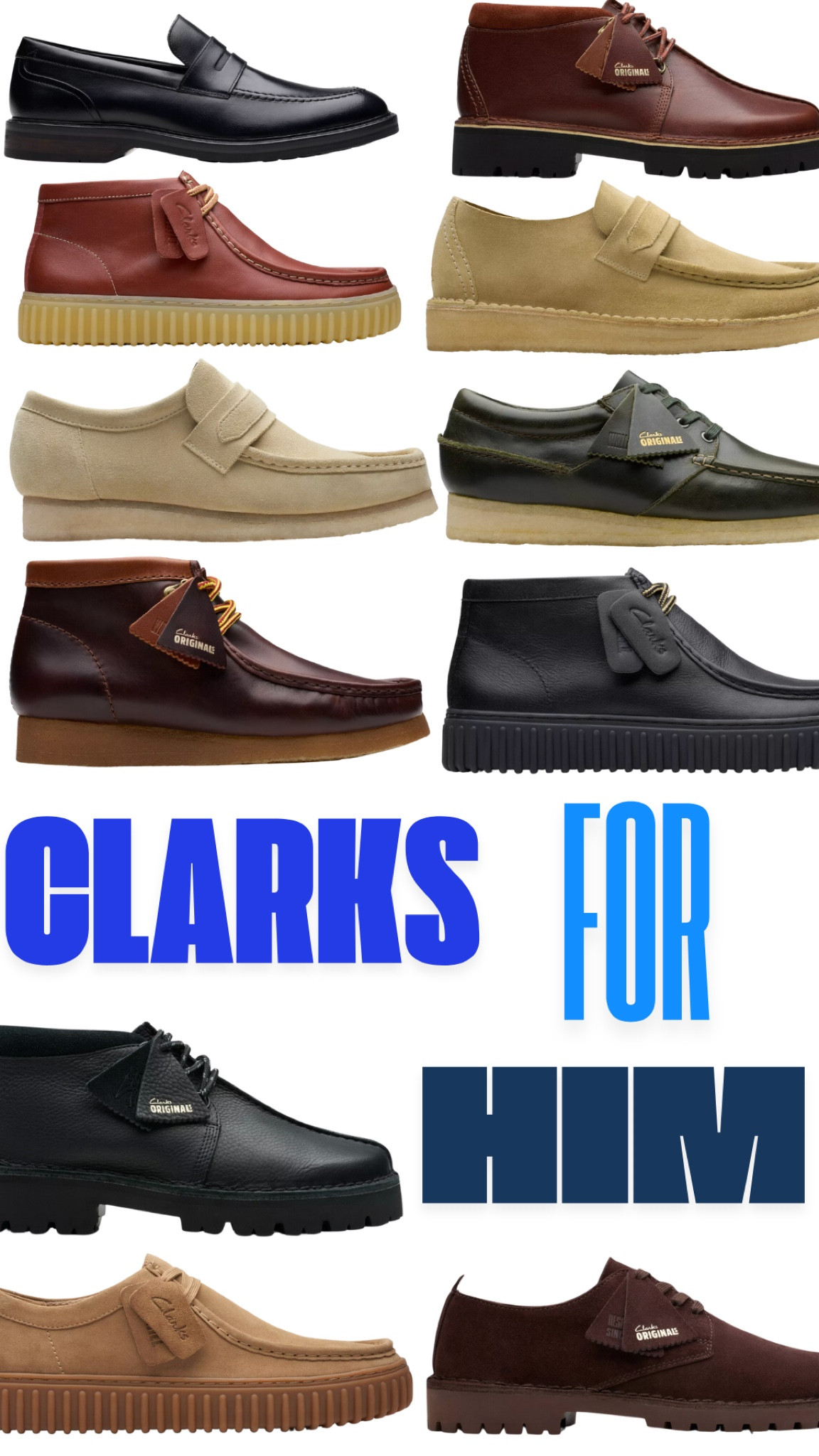 Clarks for him! Trevor needs them all 

Mens fashion, shoes for men, men’s winter fashion, men’s sneakers 

#LTKGiftGuide #LTKMens #LTKShoeCrush