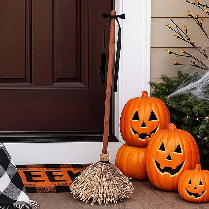 Floating Witch Broom - 43.5 Inches Tall Animated Haunted Dancing Broomstick with Motion & Touch A... | Amazon (US)