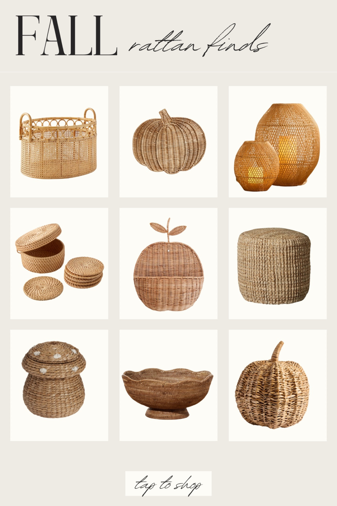 I love the natural and earthy texture of rattan decor. These fall rattan pieces are so cute to decorate with this season. 

#LTKStyleTip #LTKHome #LTKSeasonal