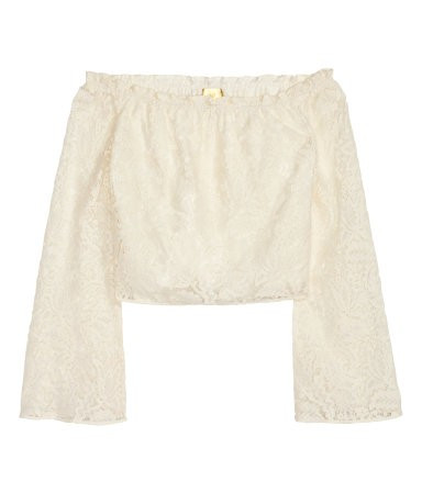 Off-the-shoulder Lace Top | H&M (US)