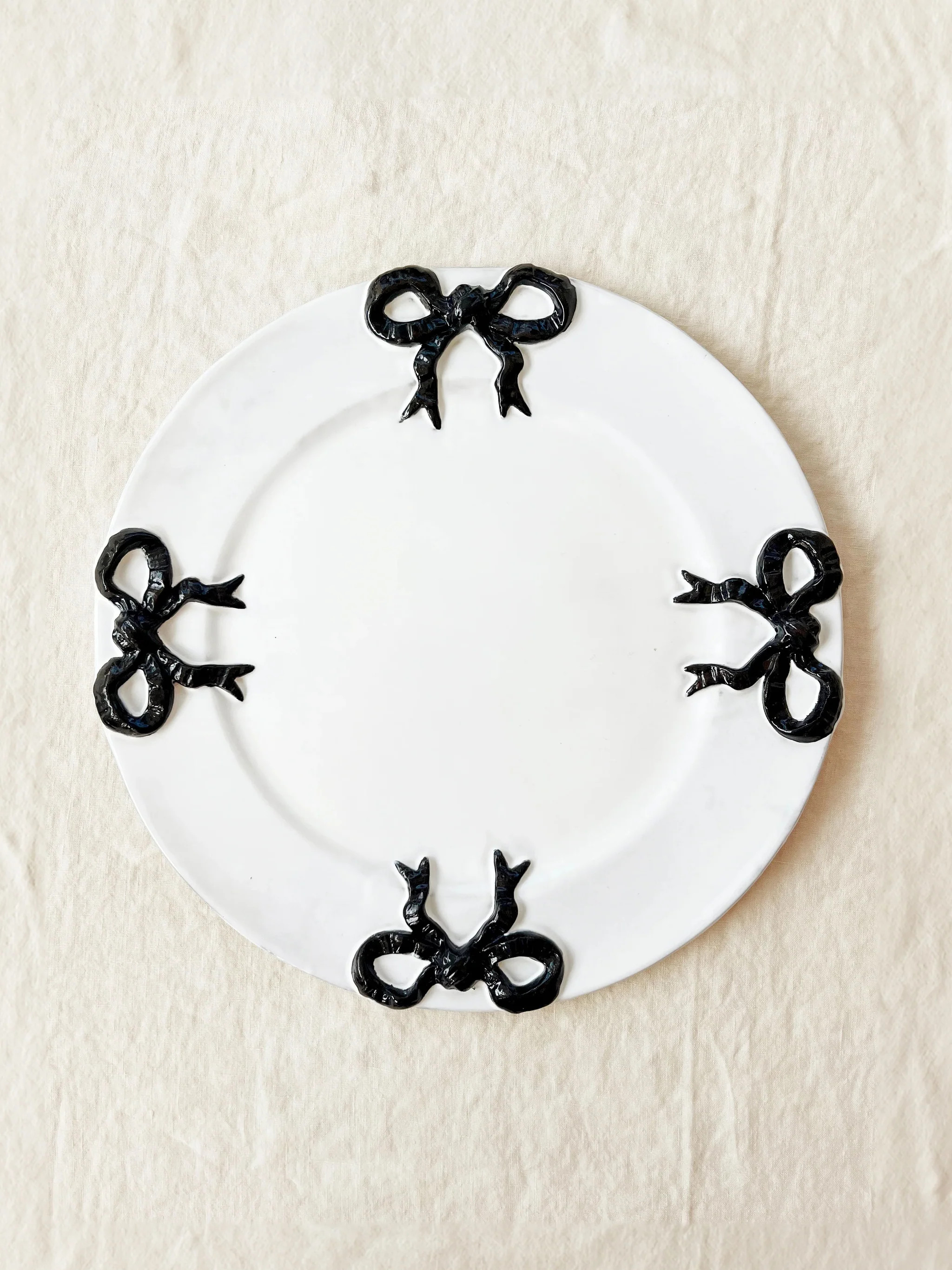 PRE-ORDER- Colette Edition Service Plate -Black Bow | the ARK elements