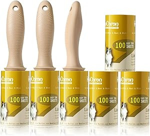 HapChron Lint Rollers Extra Sticky for Pet Hair [600 Sheets/3 Handles], Lint Remover Go Beyond An... | Amazon (US)