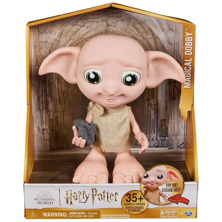 Wizarding World Harry Potter, Interactive Magical Dobby Elf Doll with Sock, over 30 Sounds & Phra... | Walmart (US)