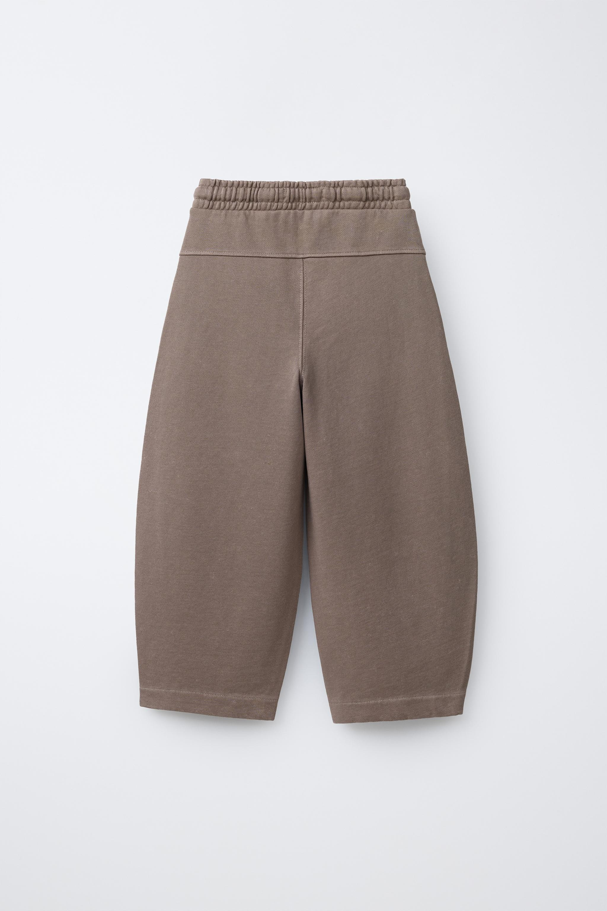 BARREL TEXT PLUSH PANTS | Zara US