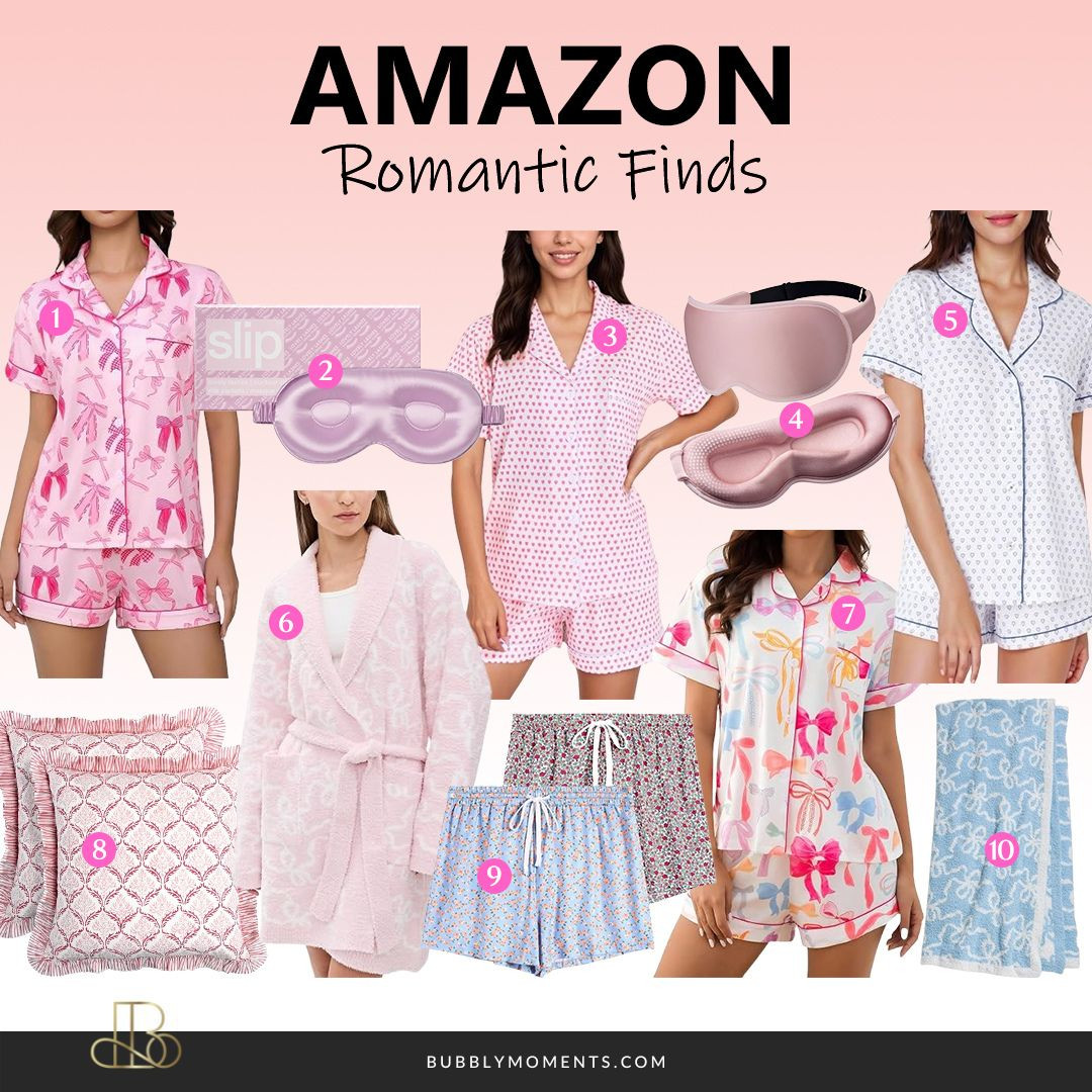 Romantic Finds 💕 Create the perfect cozy and romantic vibe with these Amazon favorites. This collection features cute pajama sets, a silky sleep mask, a soft robe, comfy shorts, decorative pillows, and a cozy throw blanket to make relaxing at home even better. Whether you're refreshing your sleepwear, adding a touch of charm to your bedroom, or looking for a thoughtful gift, these picks are both stylish and cozy. Save this post for later and shop your favorite finds for your next cozy night in.
#LTKBeauty #LTKootd #LTKStyle #AmazonFinds #RomanticFinds #PajamaSet #CozyHome #BedroomDecor #SleepEssentials #SelfCare #AmazonFavorites #HomeDecor #GiftIdeas #CozyVibes #SoftLiving #HomeInspo #AmazonHome #MustHaveFinds #LifestyleFinds #Wishlist 

 