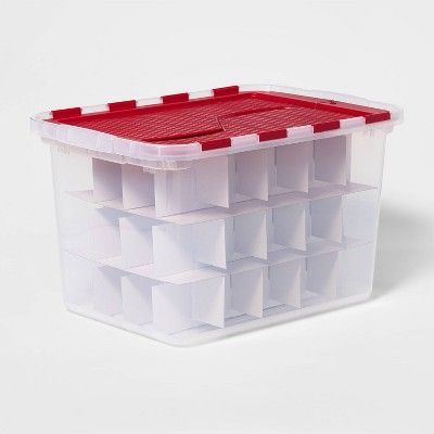 12gal Flip-Lid 60ct Ornament Storage Tub - Wondershop&#8482; | Target