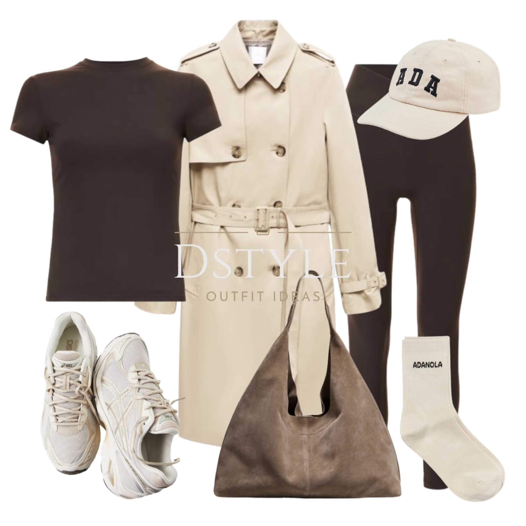 Running errands look, easy fit, comfy ootd, coffee run, athleisure wear, Adanola, brown leggings, Adanola cap, suede leather bag, Asics sneakers, trench season, kicks addict, shoe chrush

#LTKshoecrush #LTKitbag #LTKtravel