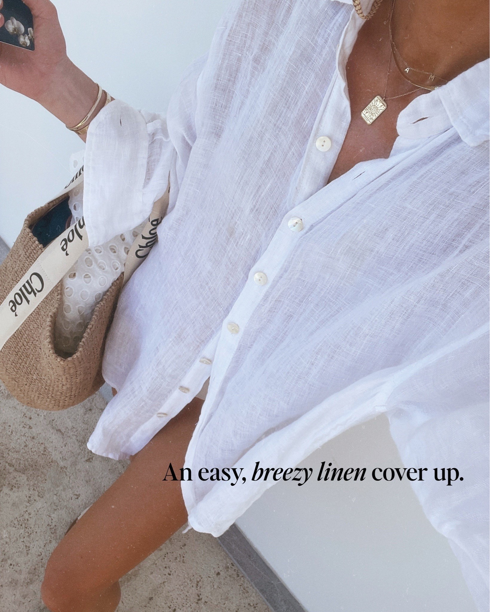 Best seller this week! I've had this linen shirt for years. A vacation staple. Wearing size small here 