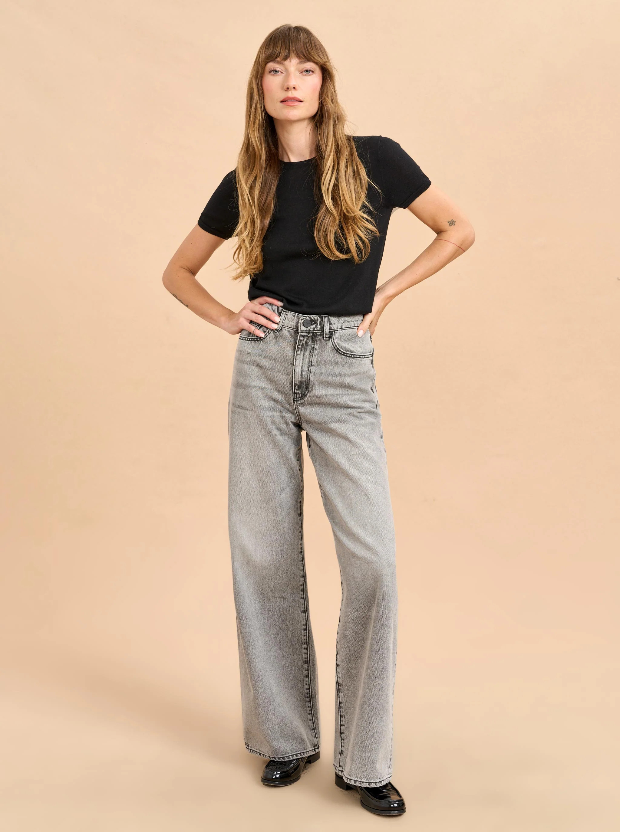 Isadora High-Rise Wide-Leg Jean | La Ligne NYC | La Ligne