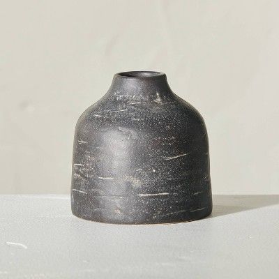 Distressed Ceramic Vase Dark Gray - Hearth & Hand™ with Magnolia | Target