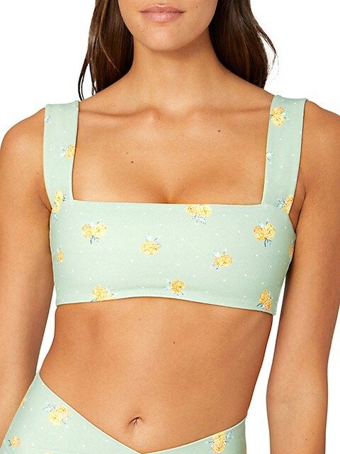 WeWoreWhat Floral Bandeau Sports Bra on SALE | Saks OFF 5TH | Saks Fifth Avenue OFF 5TH