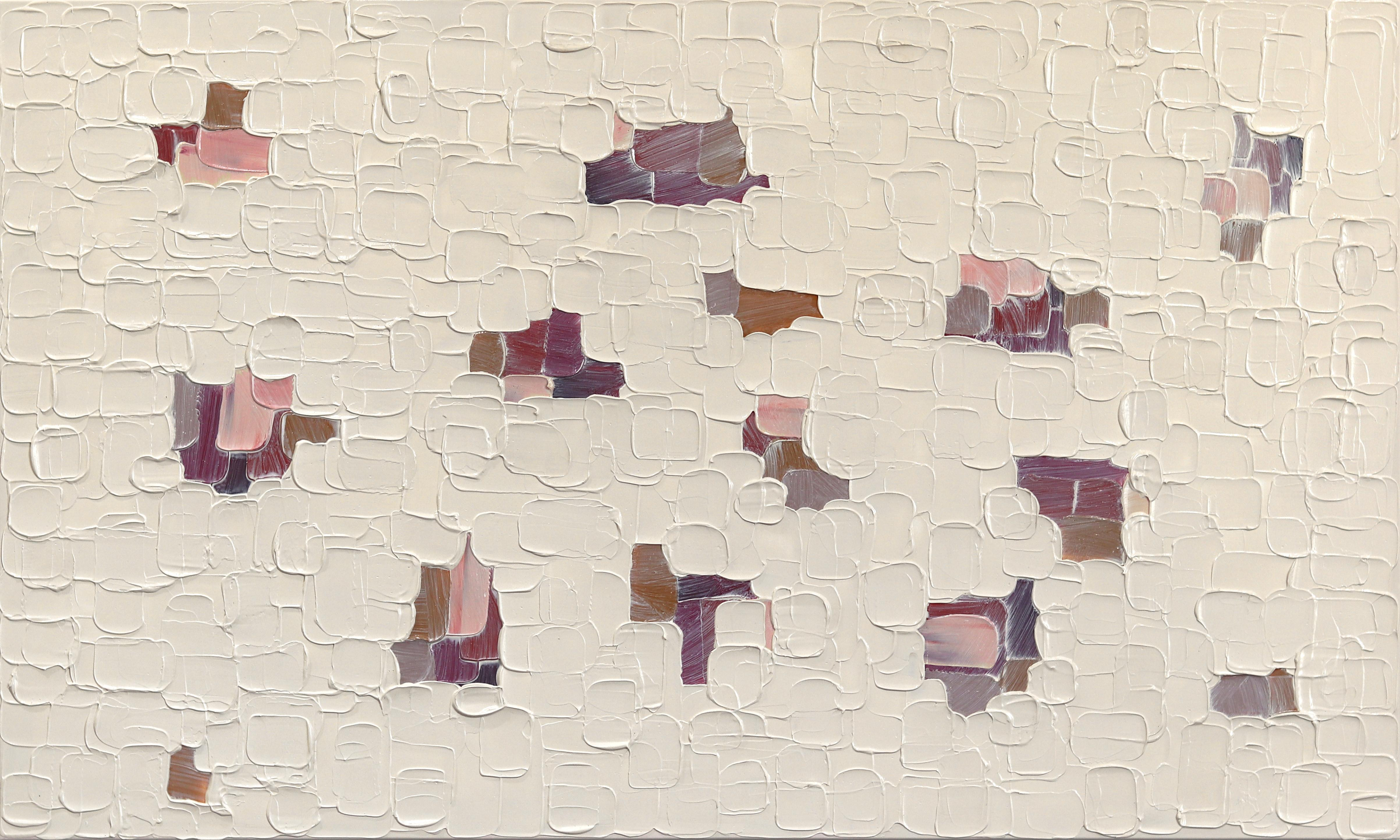 Bubbles - Impasto Inspired Textural Pink Accented Thick Paint Abstract Artwork2025 | 1stDibs