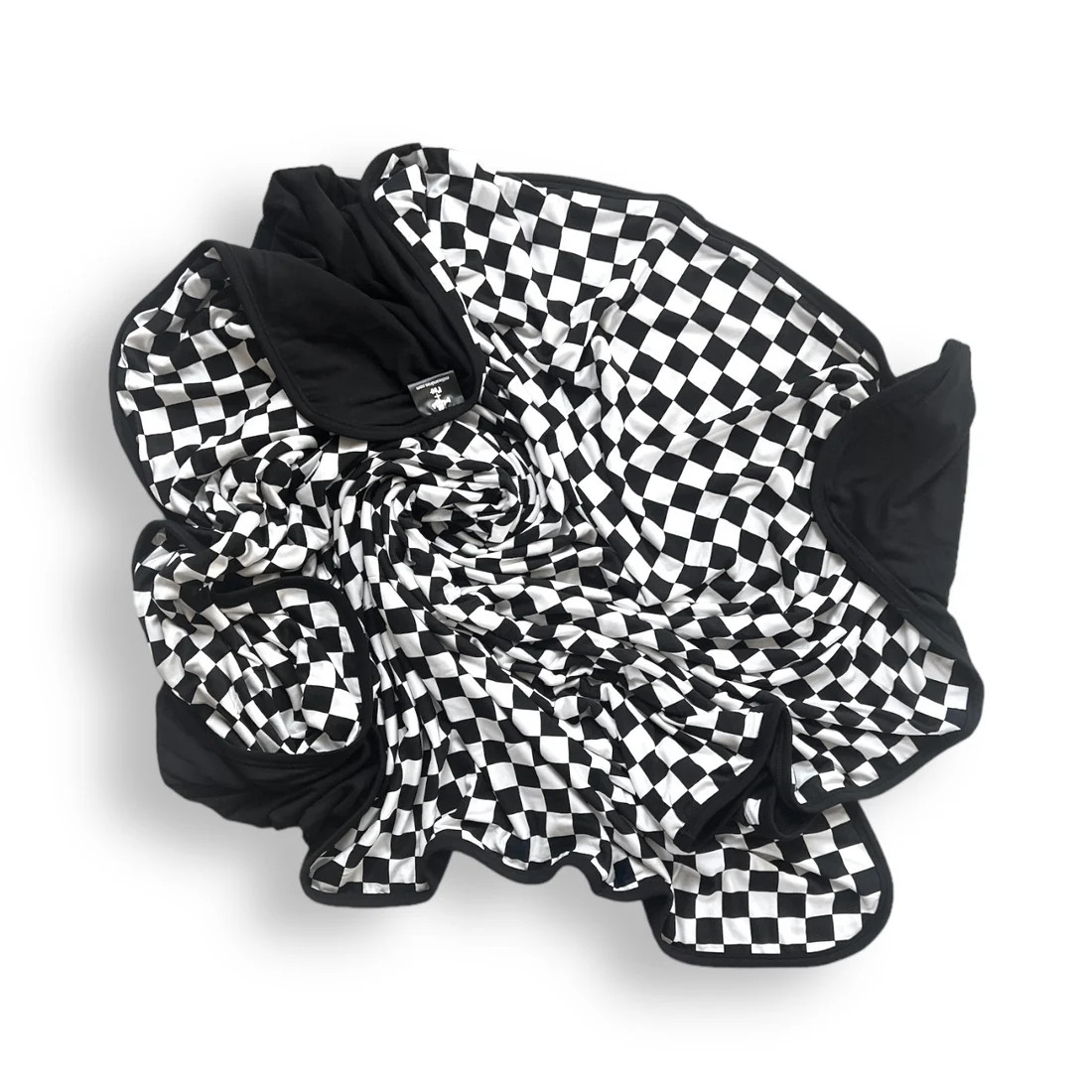 3 LAYER OVERSIZED COZY DREAM BLANKET- B+W Check | millie + roo