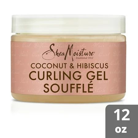 SheaMoisture Frizz Control Curling Gel Souffle Coconut and Hibiscus Sulfate Free for Curly Hair 12oz | Walmart (US)