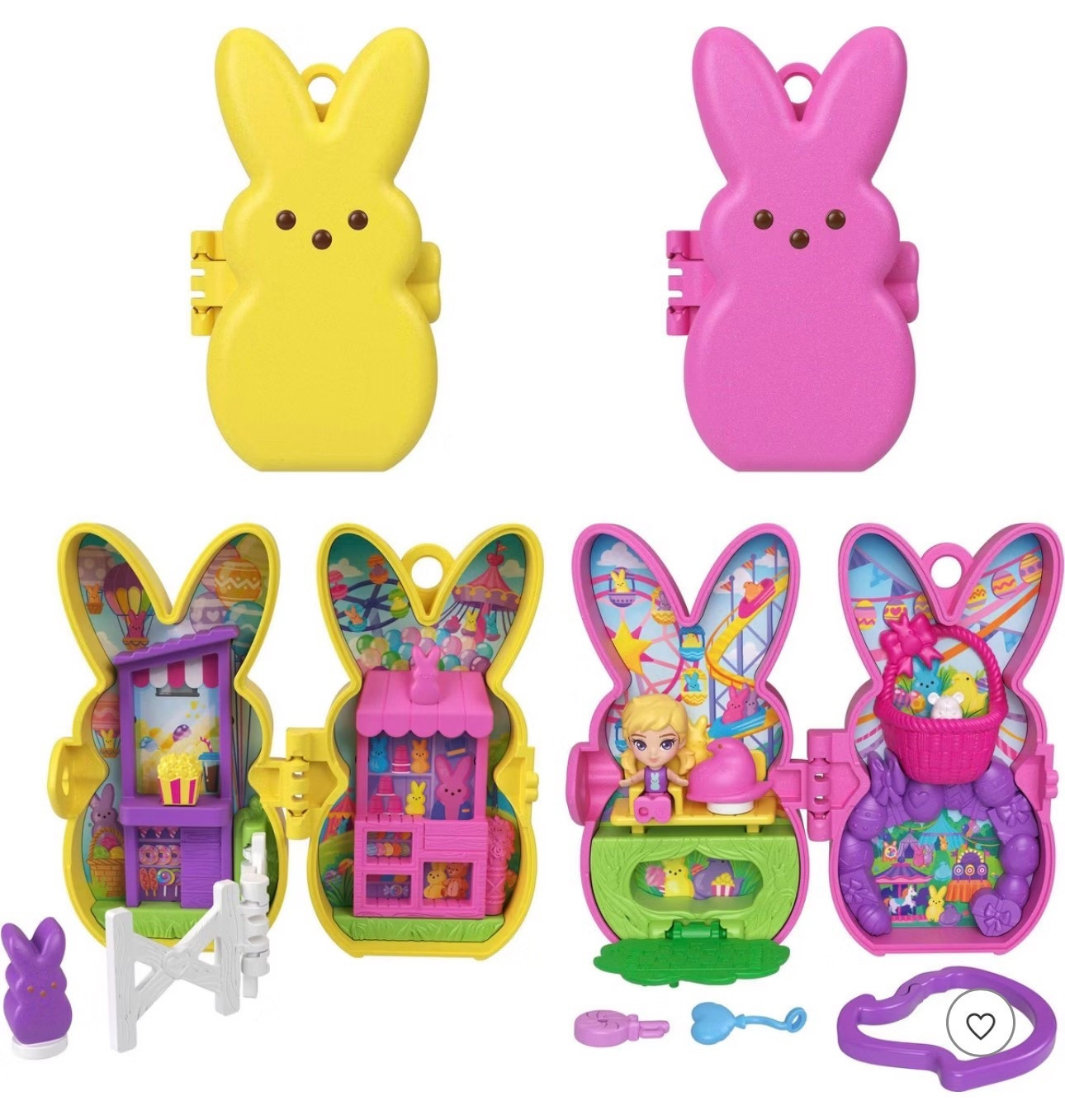 The perfect addition to any little Easter Basket!  We are in our Polly Pocket Era with our 5 year old and she saw these and instantly needed! 