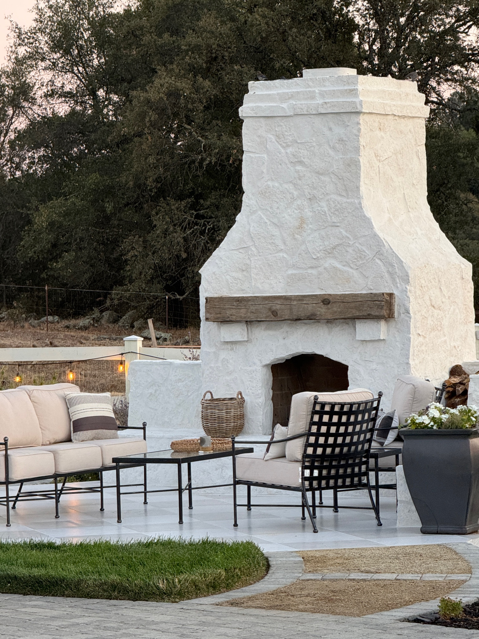We are loving our Sunbrella outdoor furniture!  The iron is made to last!  Including the tile I used to form this checkerboard design!

#LTKFamily #LTKHome