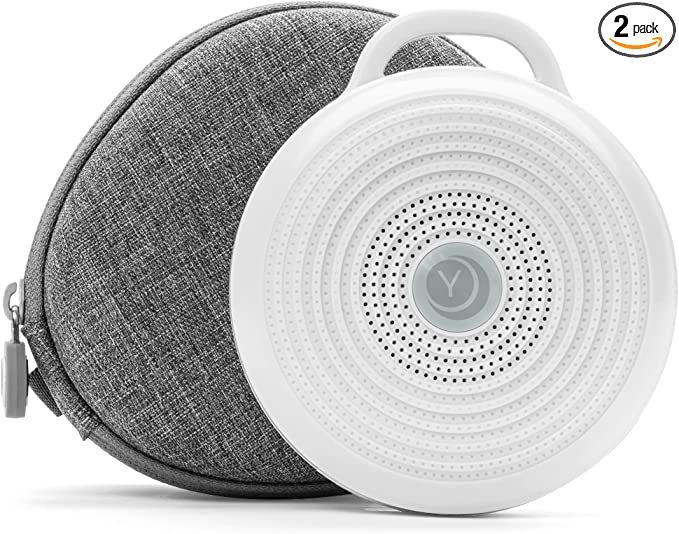 Yogasleep Rohm Portable White Noise Machine + Travel Case Grey/White 2 Piece Set (Pack of 2) | Amazon (US)