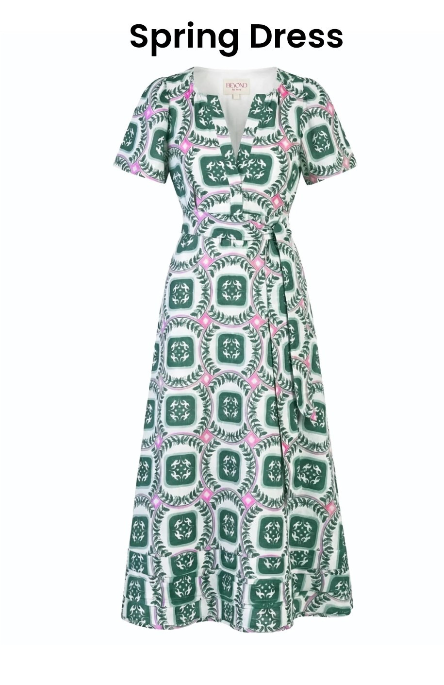 Love this dress for spring!💚🩷Meet Suzi, a versatile new silhouette designed to flatter all body types. The pullover midi dress boasts an adjustable V-neckline, semi-puff, straight sleeves and A-line skirt with pin-tucked details. The relaxed waist can be cinched with the included belt, making it an ideal dress to elevate your everyday style Suzi is crafted from a unique blend of cotton and linen, offering a soft, breathable feel and a beautifully textured finish. The print’s geometric, circular artwork echoes the tiled floors of old Sicilian villas. A fresh take on Mediterranean tradition, Palermo captures the everyday beauty of southern Italy: faded stone, sea breeze, and sunlit interiors.