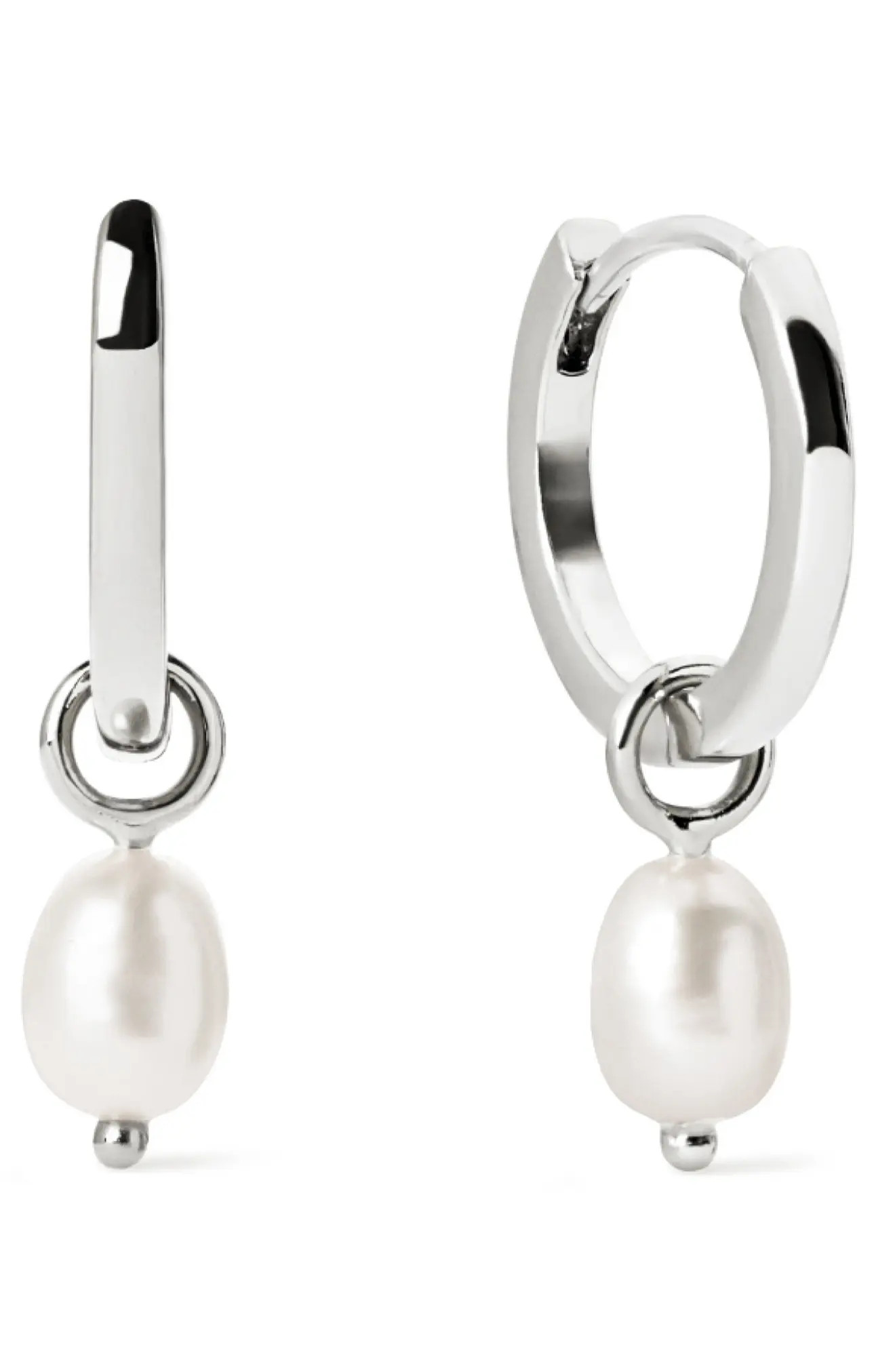 Freshwater Pearl Huggie Hoop Earrings (Women) | Nordstrom | Nordstrom
