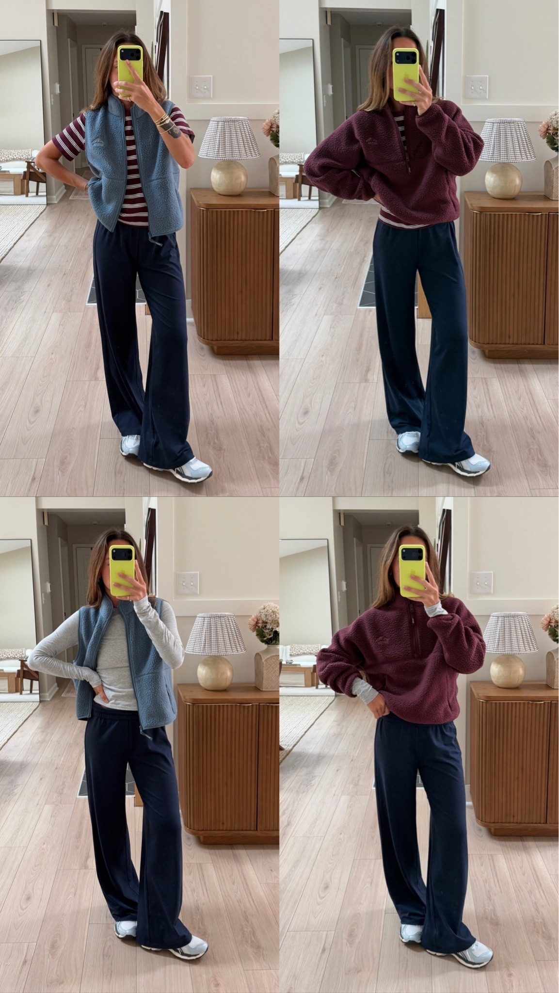 @Aritzia  fleece mix + match! Sizes below:

Fleeces and tees: small
Butter shorts: 4
Softbound pants: XS

#aritziapartner