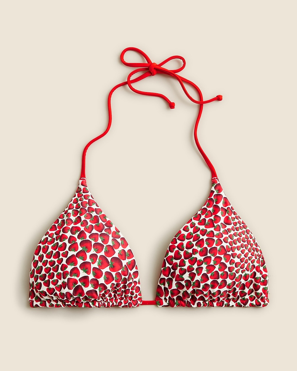 Perfect string bikini top in reversible print | J. Crew US