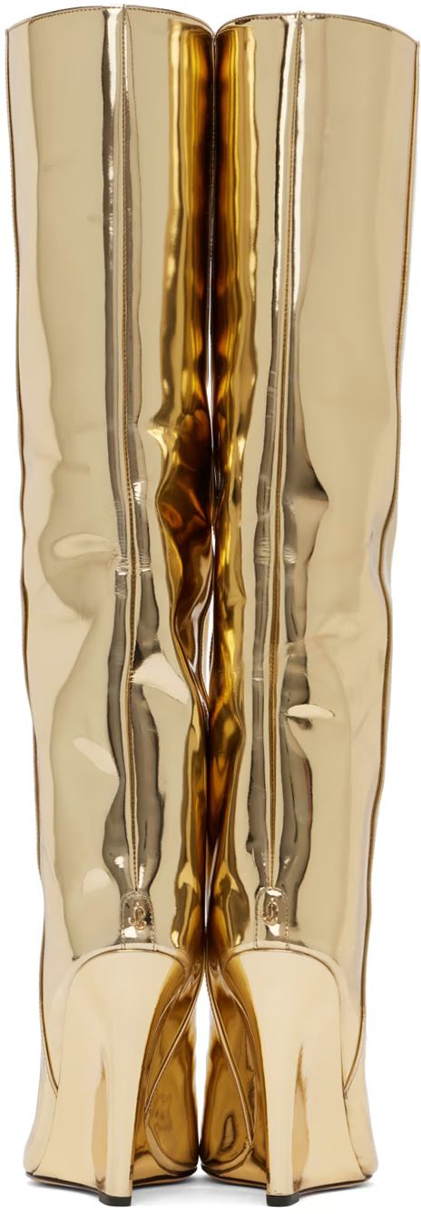Gold Blake 110 Tall Boots | SSENSE