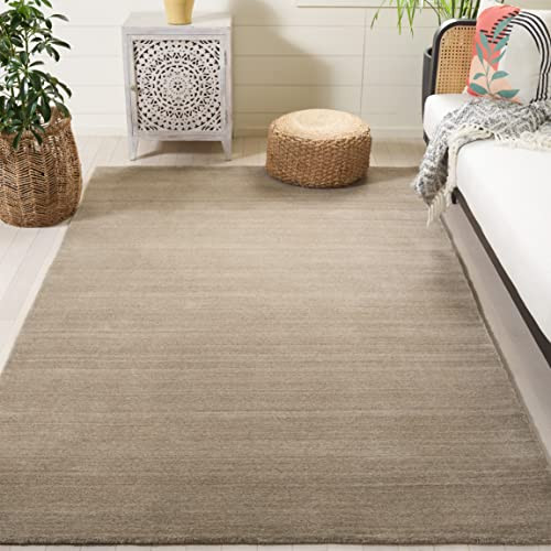 SAFAVIEH Himalaya Collection Area Rug - 6' x 9', Taupe, Handmade Wool, Ideal for High Traffic Are... | Amazon (US)