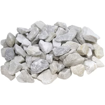 Rain Forest 30 Pound(s) 30-lbs. White Crushed stone ( 0.5 - 3.0-in Rock Size ) | Lowe's