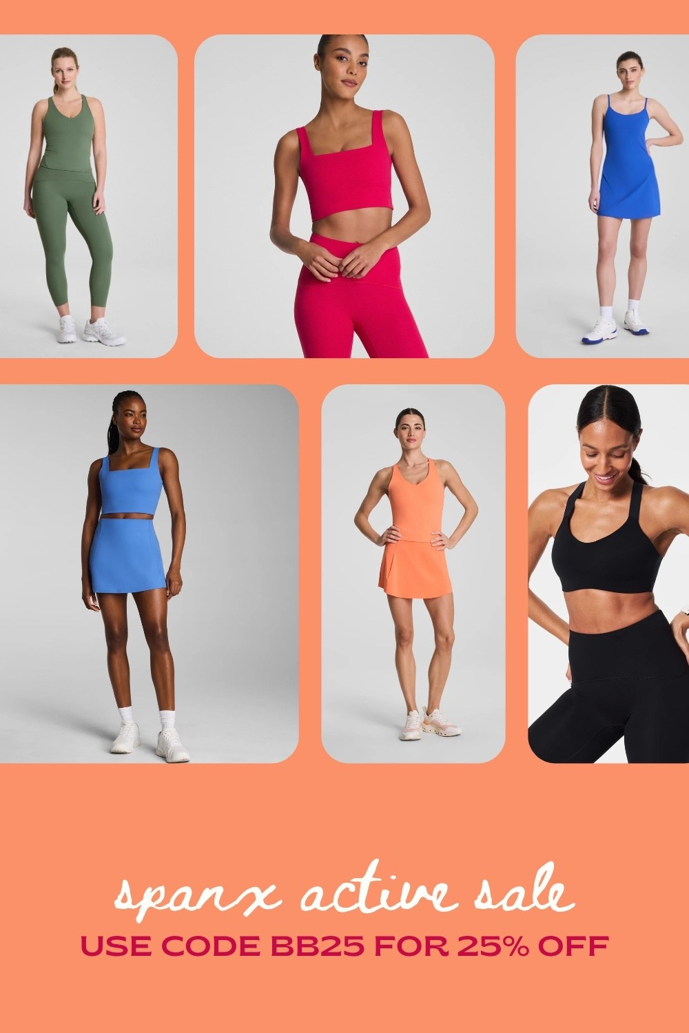 save 25% on all active at @Spanx this weekend with code BB25 • 

#LTKfitnessgoals #LTKActive #LTKSaleAlert
