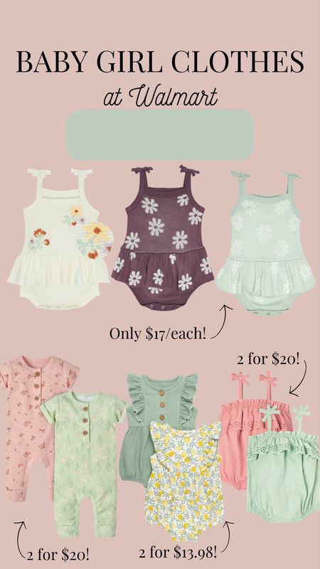 How CUTE are these baby girl clothes!?? 💕

@walmart @walmartfashion #walmartbaby #walmartfashion #babyclothes

#LTKkids #LTKbaby #LTKunder50