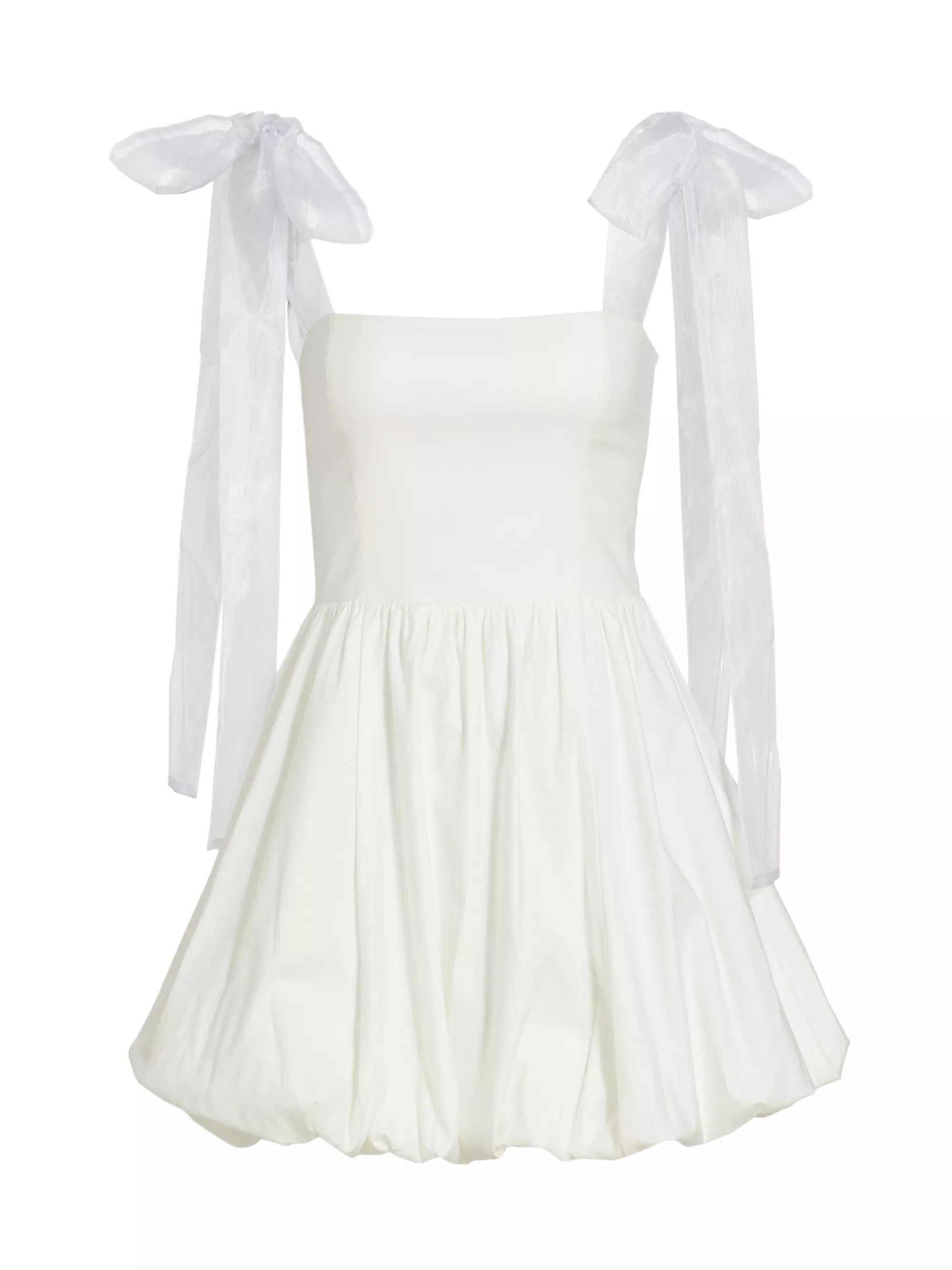 Enza Tie-Shoulder Minidress | Saks Fifth Avenue
