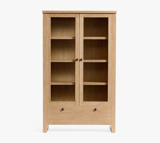Modern Farmhouse Glass Cabinet with Drawers | Pottery Barn (US)