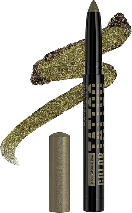 MAYBELLINE Color Tattoo Longwear Multi-Use Eye Shadow Stix, Eye Makeup, I am Fierce (Deep Green S... | Amazon (US)