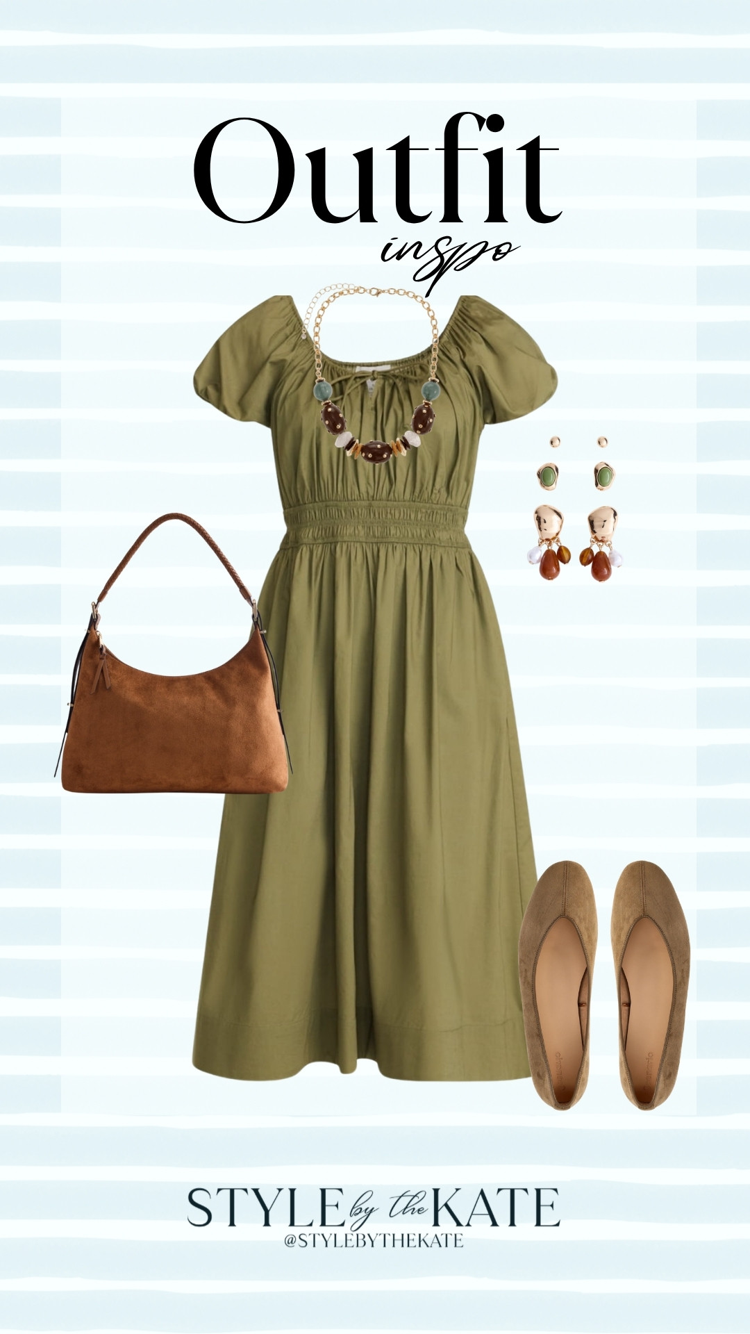 Olive green was made for fall! The suede accessories and jewelry make the cutest fall outfit!🍂🤎

#LTKootd #LTKSeasonal #LTKgrwm