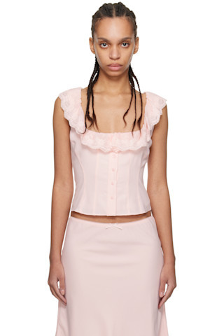 SSENSE Exclusive Pink Paloma Top | SSENSE
