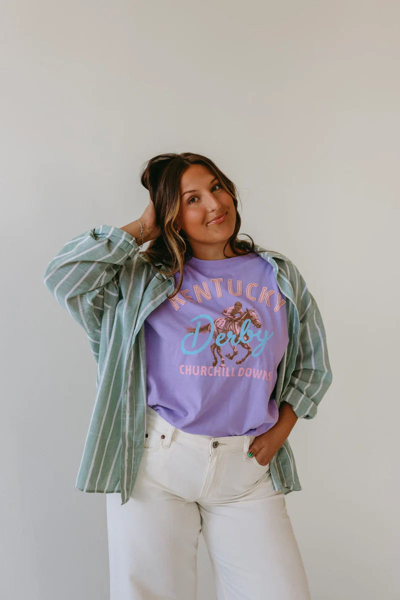 Kentucky Derby Social Stitch OS Band Tee | Gameday Social