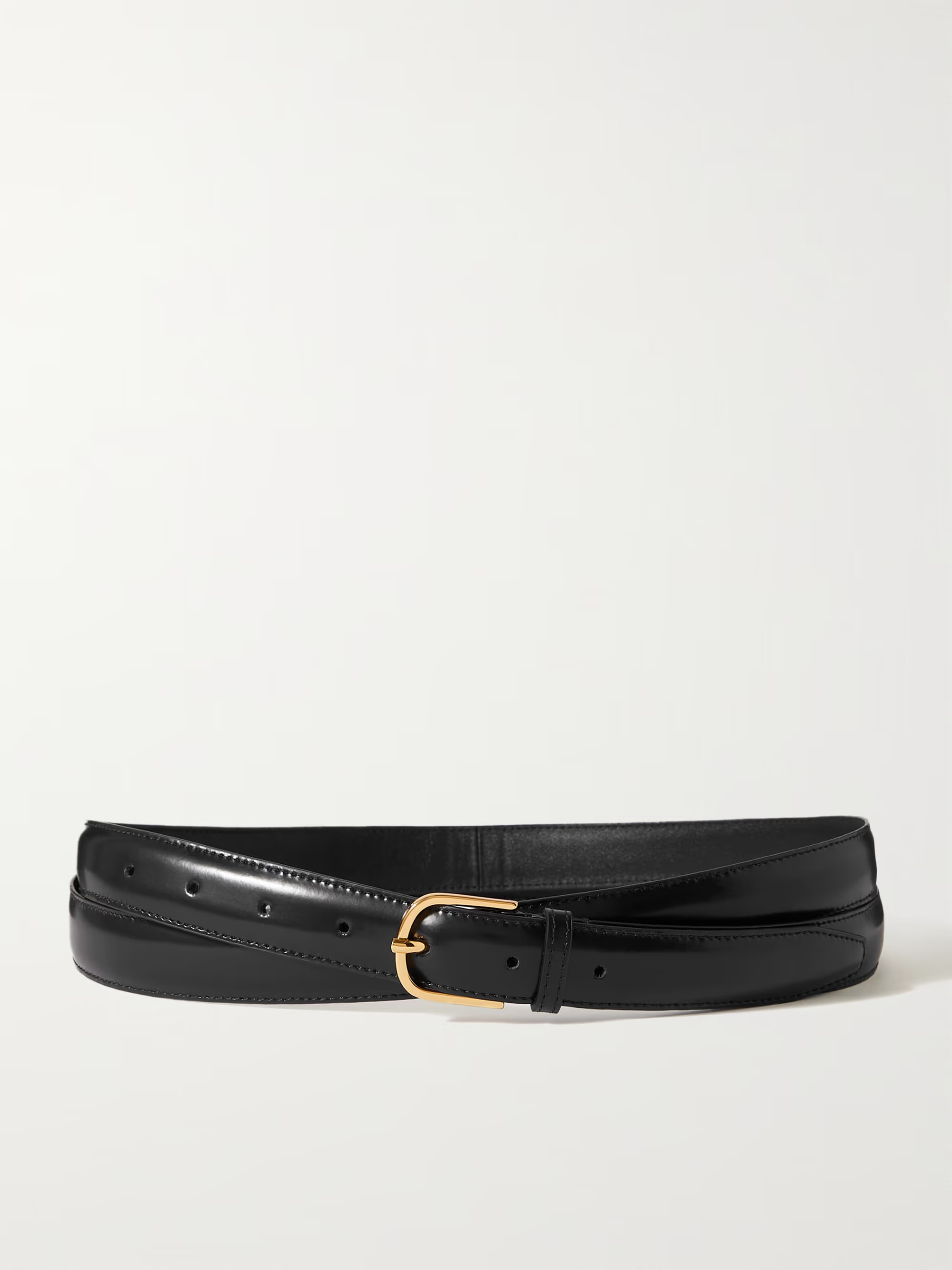 Glossed-leather belt | NET-A-PORTER APAC