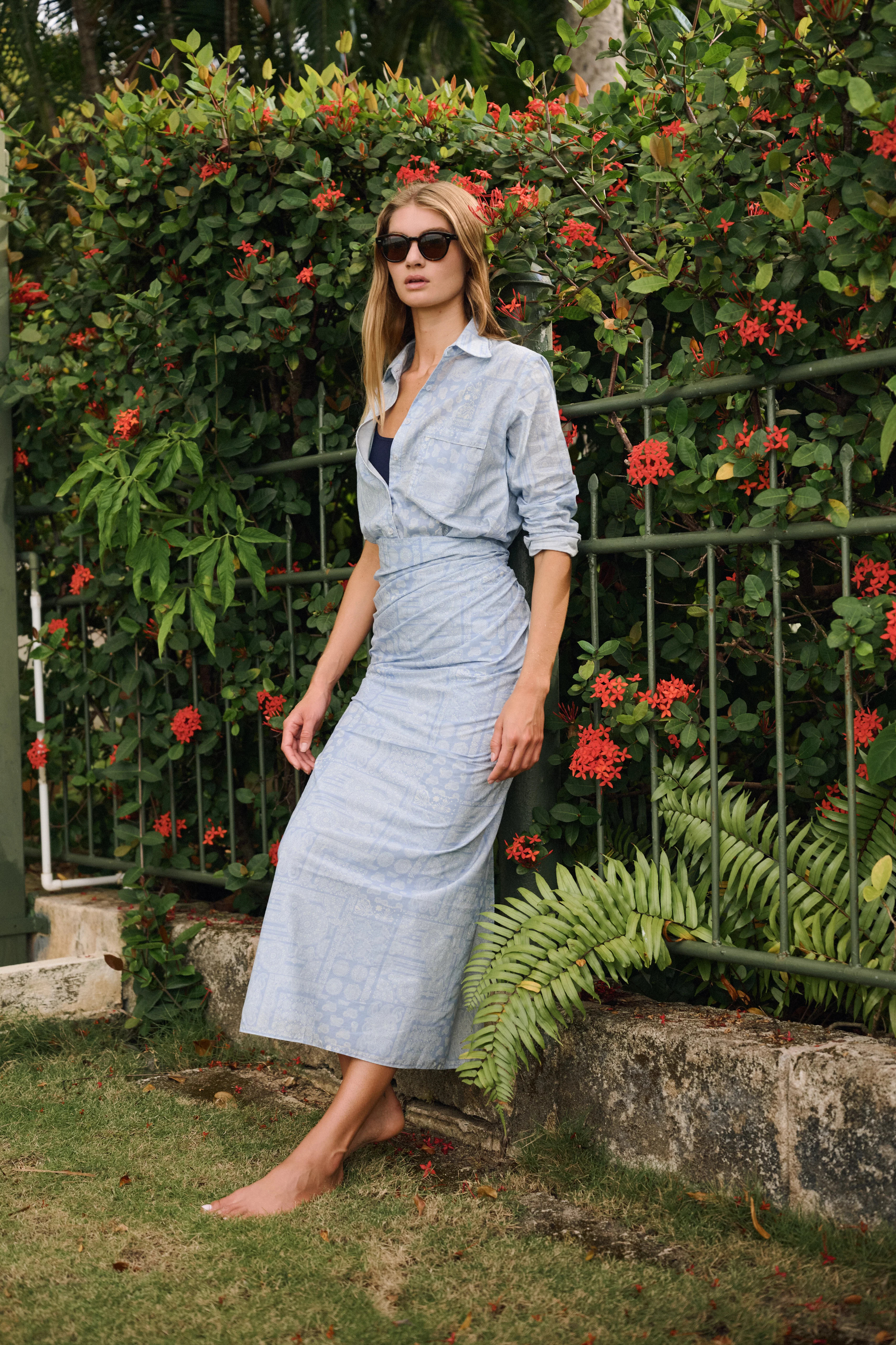 Chambray Bandana Pareo | Julia Amory