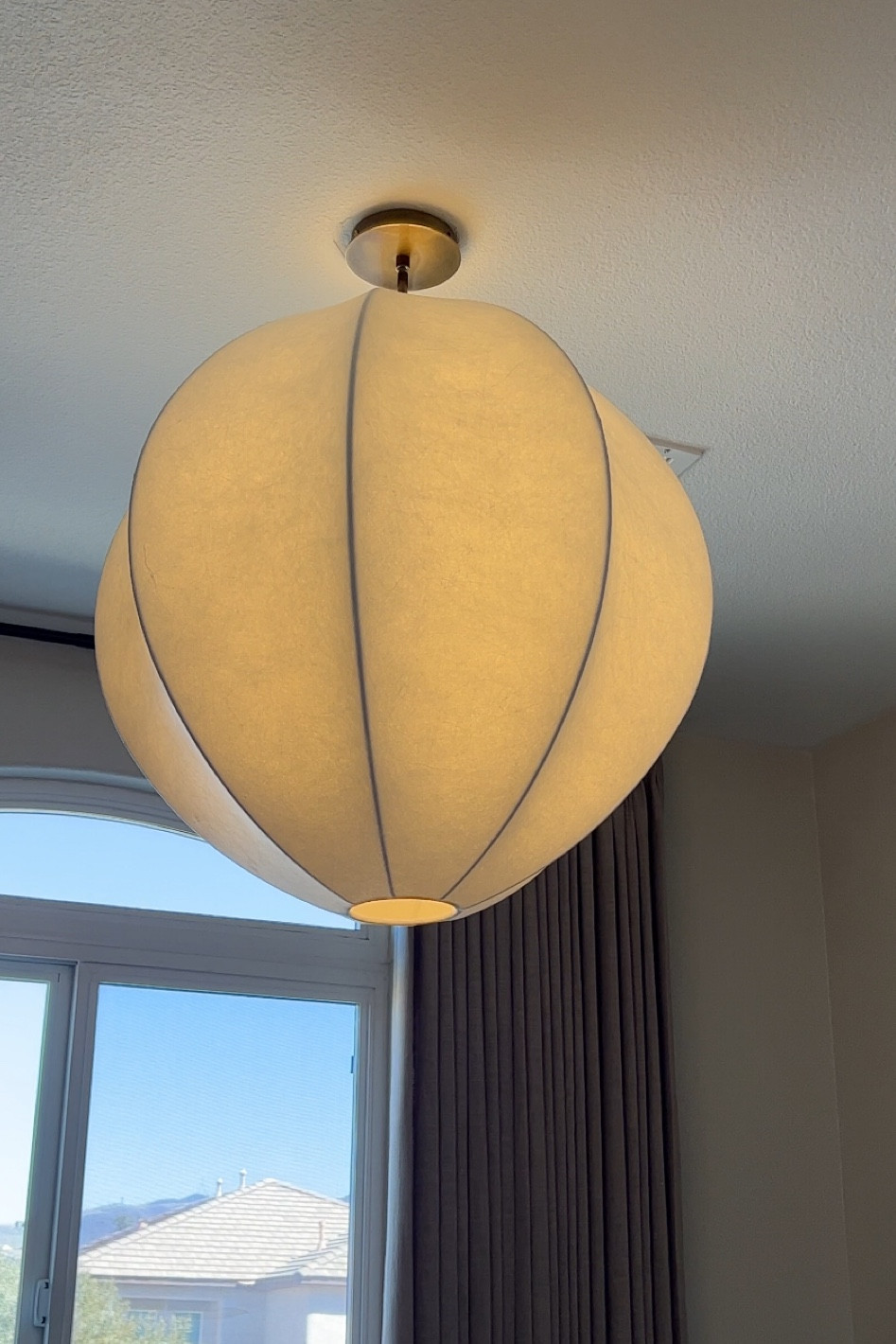 Modern cocoon pendant  