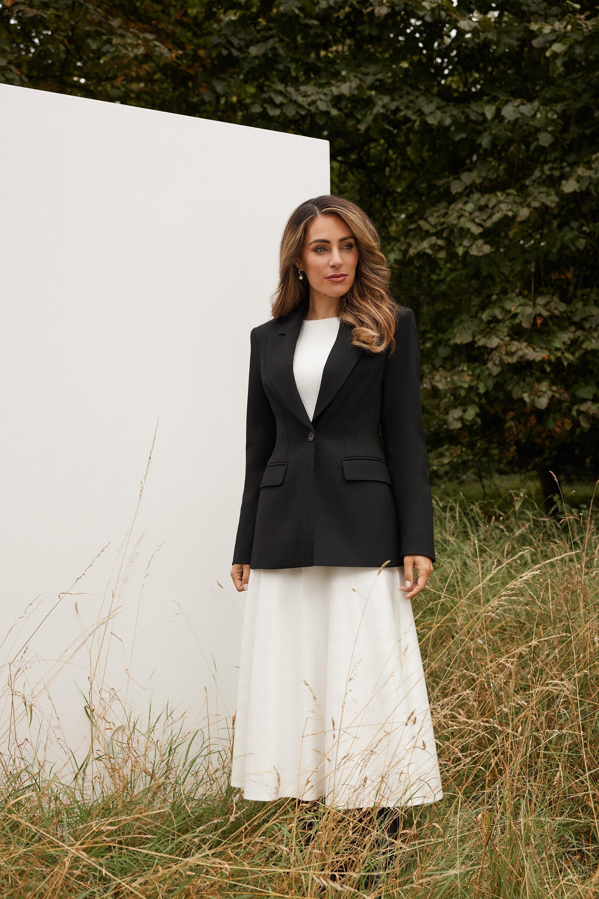 Lydia Millen Tailored Compact Stretch Fitted Blazer | Karen Millen UK + IE + DE + NL