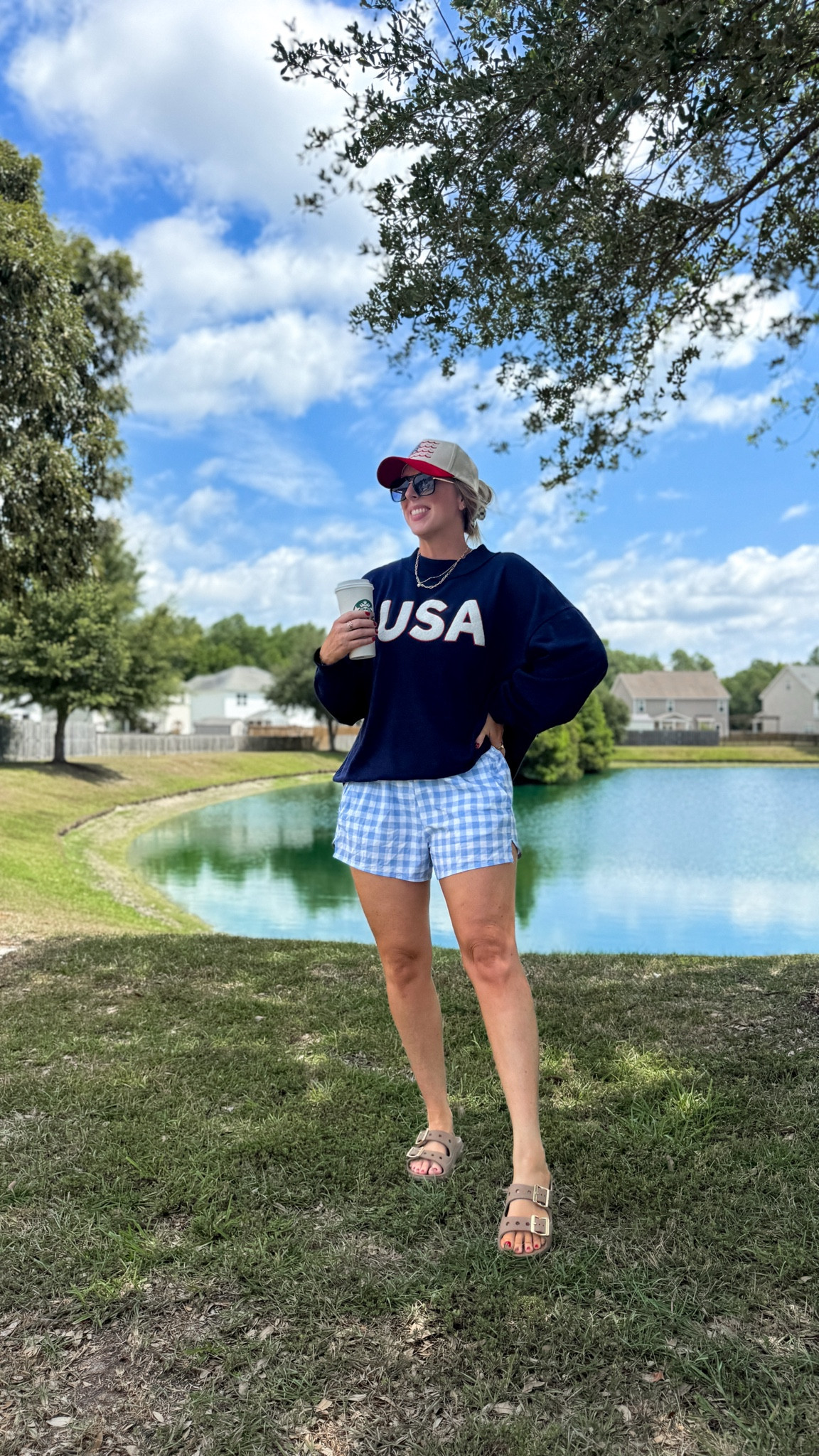 4th of July outfit, Americana outfit, USA sweatshirt

#LTKootd #LTKmomlife