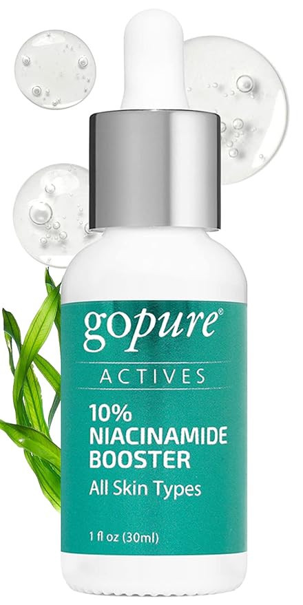 goPure 10% Niacinamide Serum Booster - Redness Reducing Skin Care, Reduces the Look of Skin Disco... | Amazon (US)