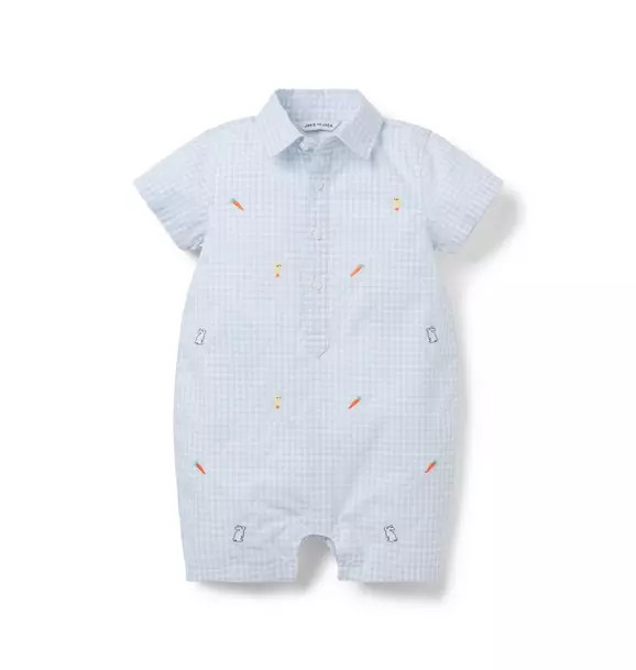 The Gingham Garden Baby Romper | Janie and Jack
