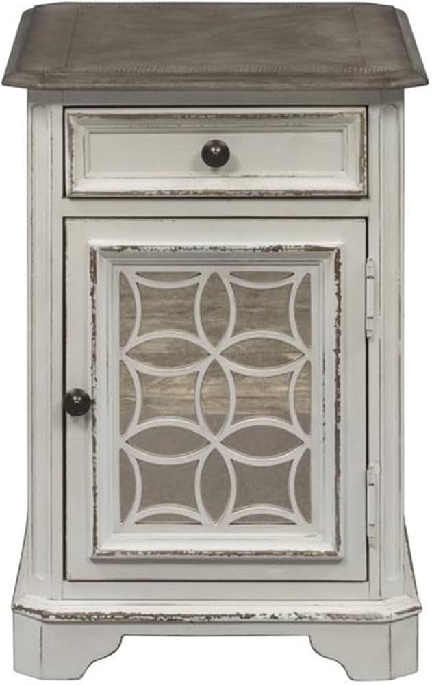Liberty Furniture Industries Magnolia Manor Chair Side Table, W18 x D25 x H26, White | Amazon (US)