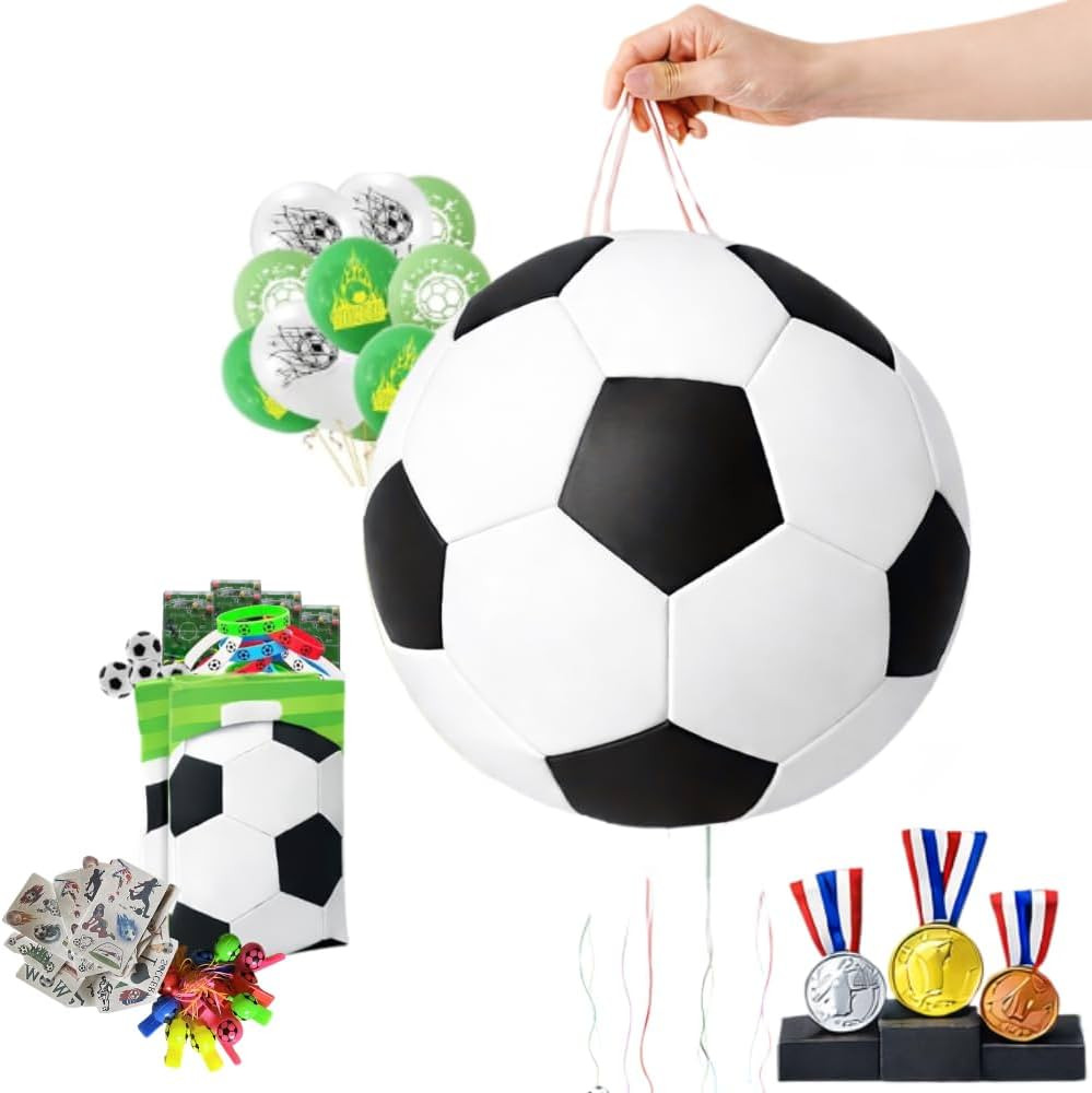 Piñata, Piñata futbol, 169 piezas relleno piñata futbol, Piñata de cumpleaños, Cumpleaños f... | Amazon (ES)